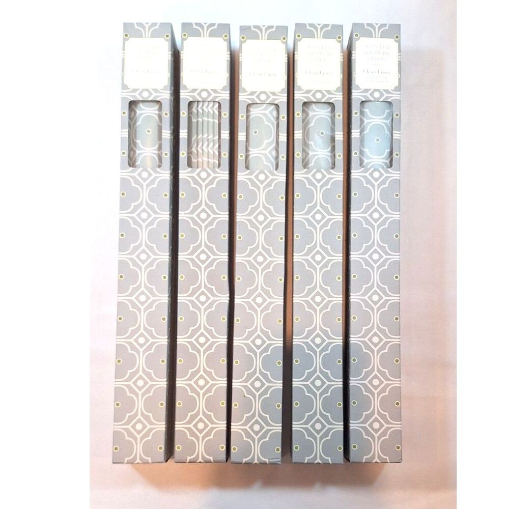 World Market Scented Drawer Liners Clean Linen 5 PKGs  18" x 24"